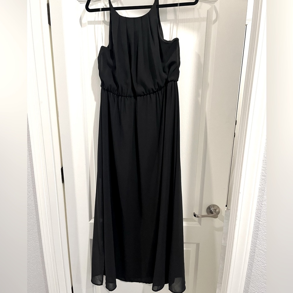 Francesca’s blue rain maxi dress, large